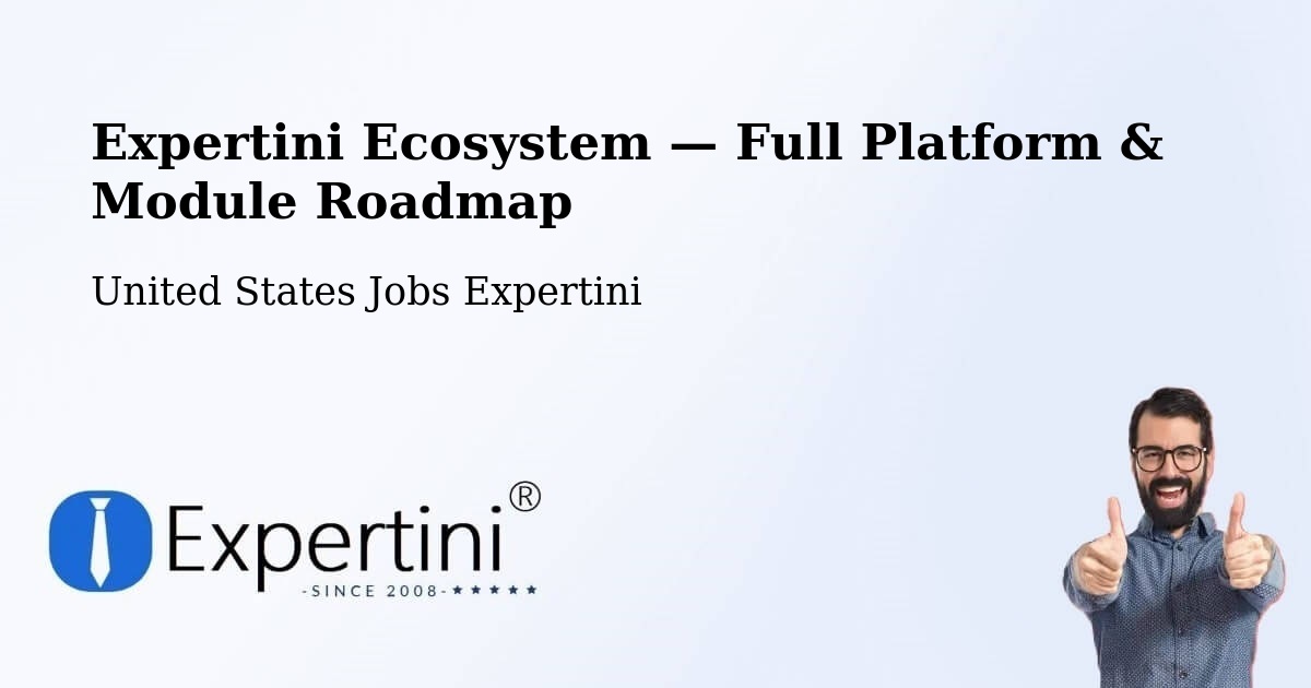 Expertini Ecosystem — Full Platform & Module Roadmap – Olyphant